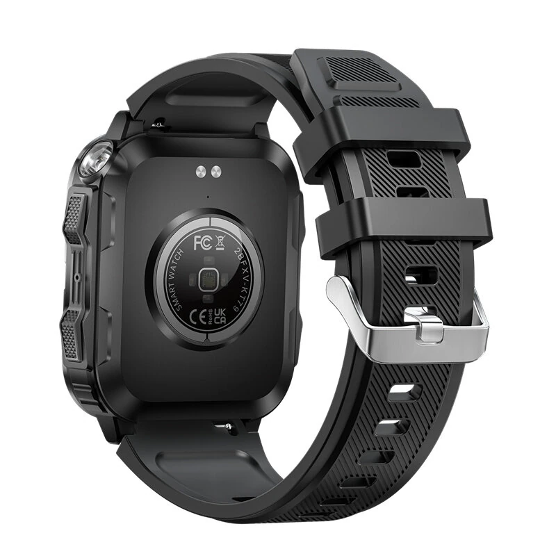 Senbono KT79 1.96inch HD Screen IPX8-3ATM Waterproof SOS Flashlight bluetooth Call Heart Rate Blood Pressure Blood Oxygen Monitor Sleep Monitoring Women's Health Multi-sport Modes Music Playback Smart Watch — view 8