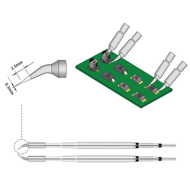 SEQURE Hot Tweezers Desoldering Tip For SEQURE HT140 2-IN-1 Hot Tweezers And Soldering Iron