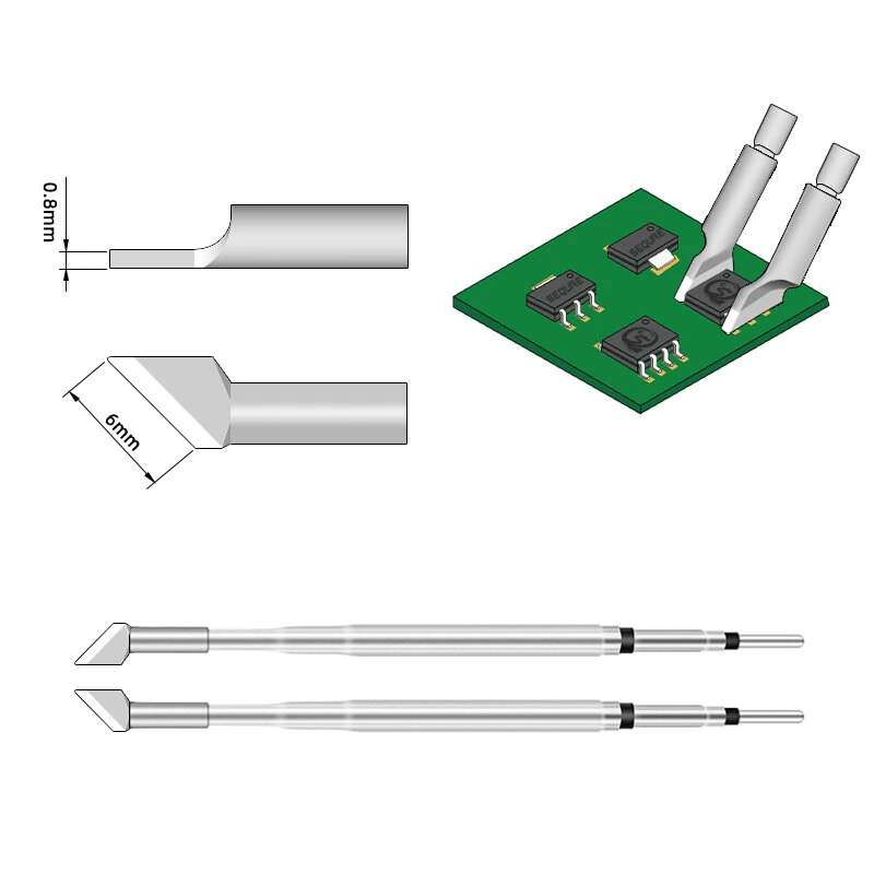 SEQURE Hot Tweezers Desoldering Tip For SEQURE HT140 2-IN-1 Hot Tweezers And Soldering Iron — view 4