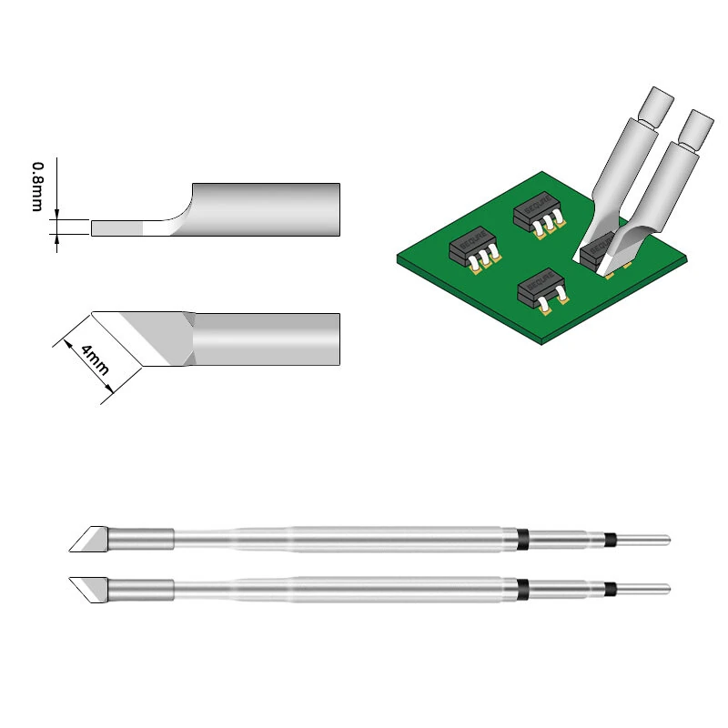 SEQURE Hot Tweezers Desoldering Tip For SEQURE HT140 2-IN-1 Hot Tweezers And Soldering Iron — view 6