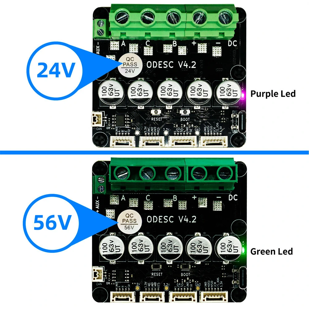 SEQURE ODESC V4.2 Single Drive High Current High Precision Brushless Servo Motor Controller Based On ODrive3.6 Upgrade, Software Configuration Compatible With Odrivetool FOC BLDC RC Car Parts — view 6