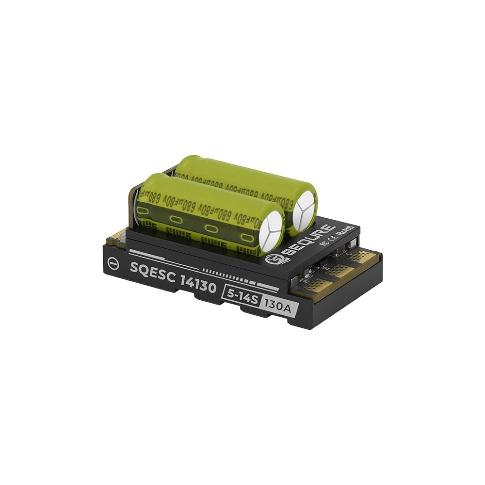 SEQURE SQESC 14130 Brushless ESC 5-14S Lipo Power Supply 130A AM32 / ESCape32 / BLHeli_32 Firmware Suitable for Multi-rotor Drones Airplane Models Crop Protection Aircraft Helicopters Model Ships RC Model Cars Surfboards — view 3