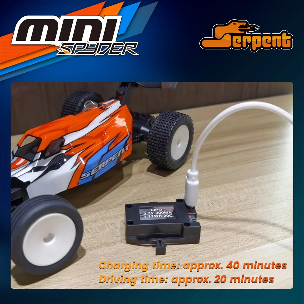 Serpent MINI for Spyder SC SER430001 RTR 1/24 2.4G RWD RC Car Off-Road Truck EP Full Proportional Control Built In ESP Vehicles Models Toys — view 8