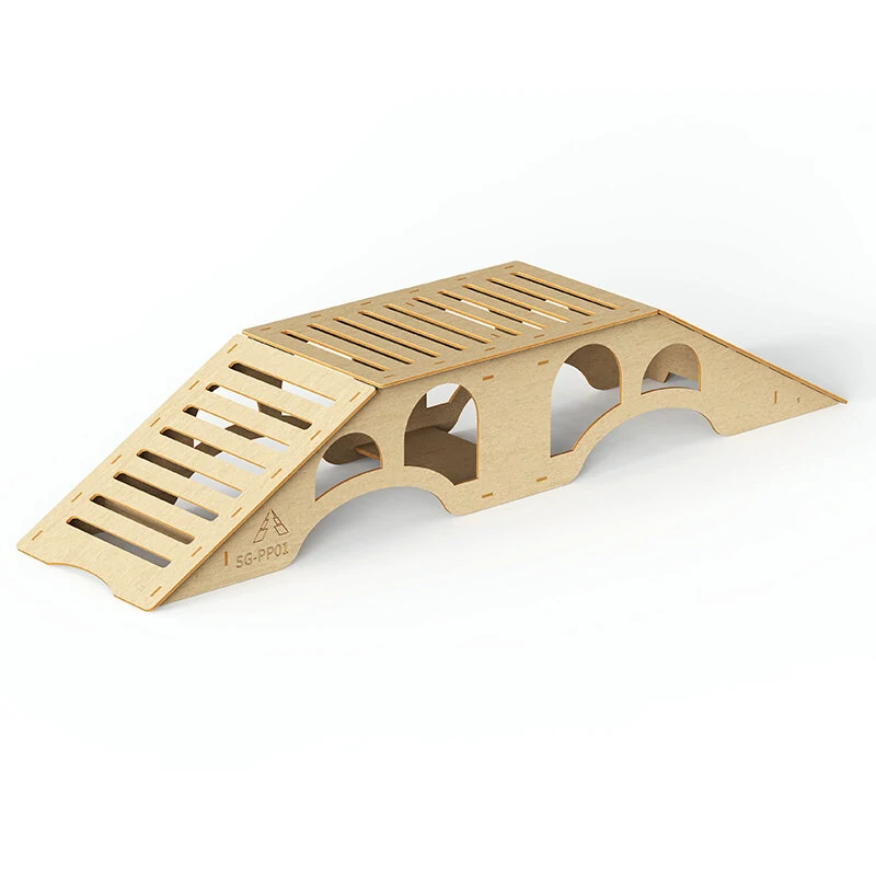 SG Pincone Forest Wooden 3D DIY Bridge Seesaw For 1/24/28 RC Car Parts — view 3