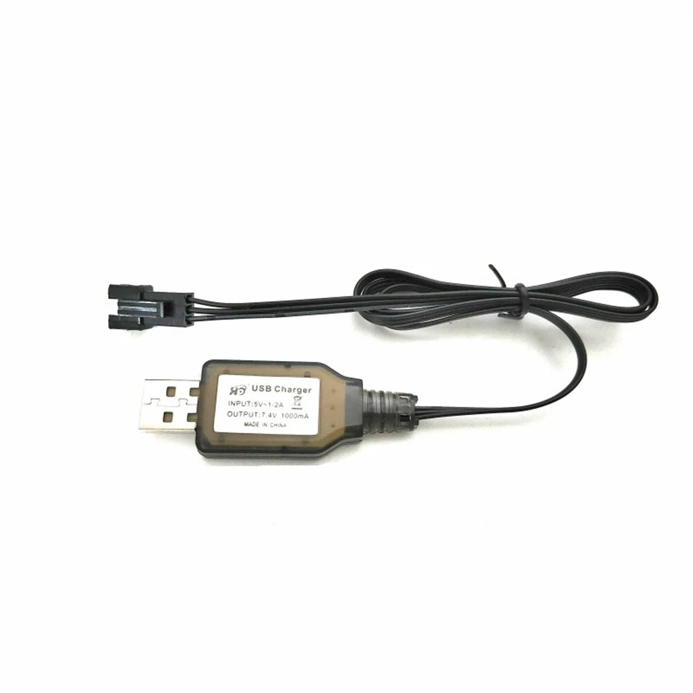SG PINECONE FORSET 1612 WPL WP14 1/16 RC Car Parts USB Charger Charging Cable 7.4V 1612-055 Vehicles Models Spare Accessories