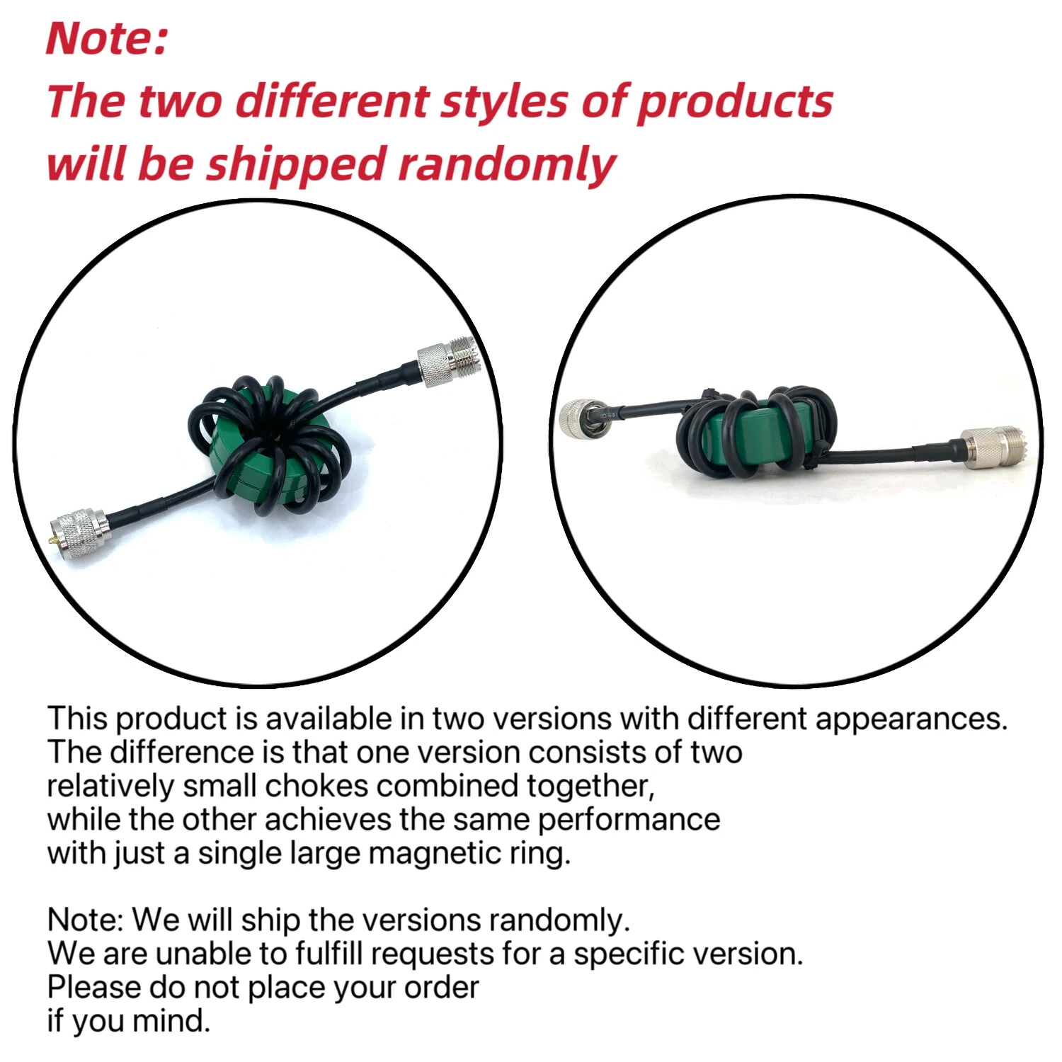 Shortwave Choke 1.8-30MHz High Frequency Magnetic Core 200W 600W Noise Suppression Male to Female Connector Radio Accessories — view 8