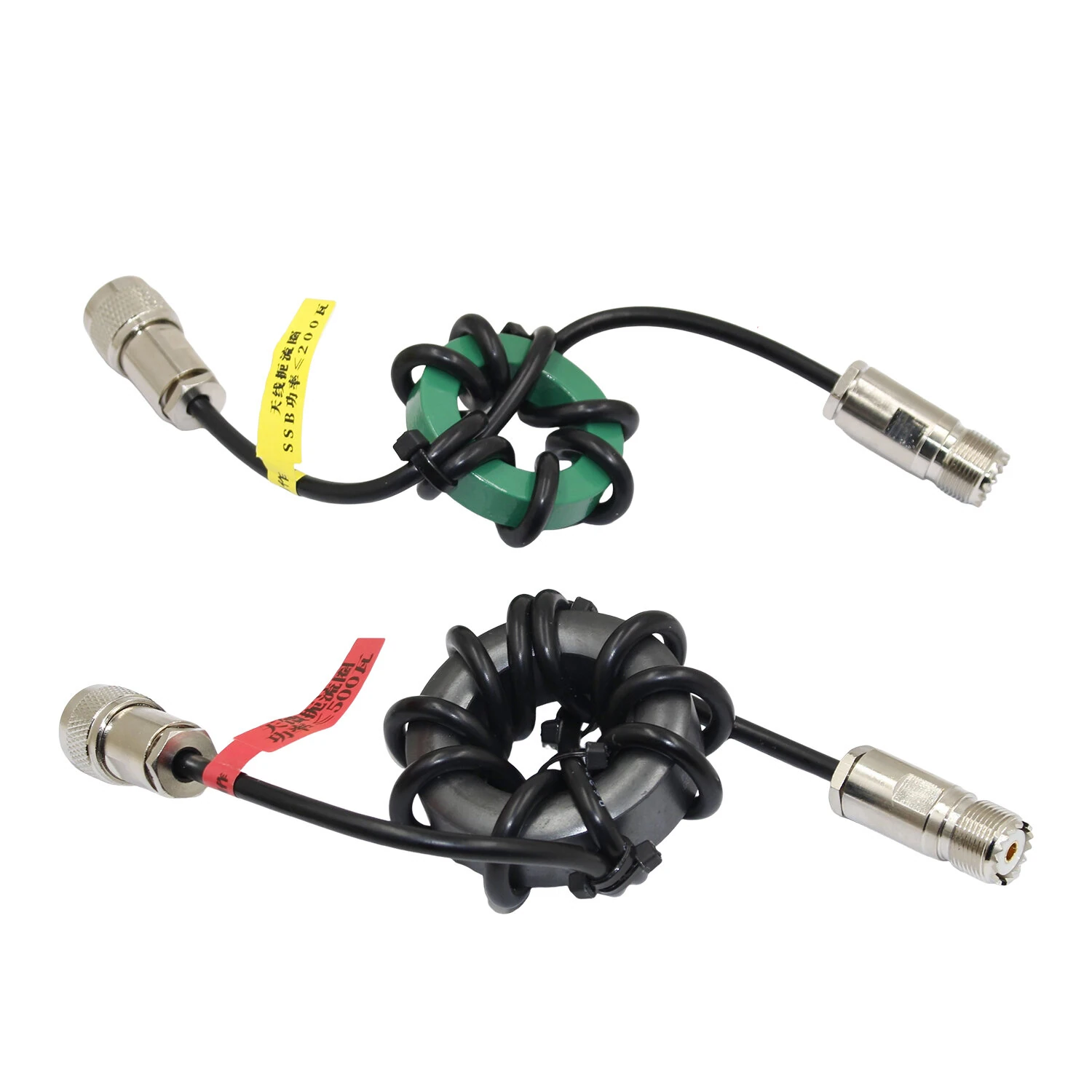 Shortwave Magnetic Ring 1.8-54MHz HF Radio Anti-Interference Current Balun Power Rating 200W 500W M-Type Connector Signal Amplifier