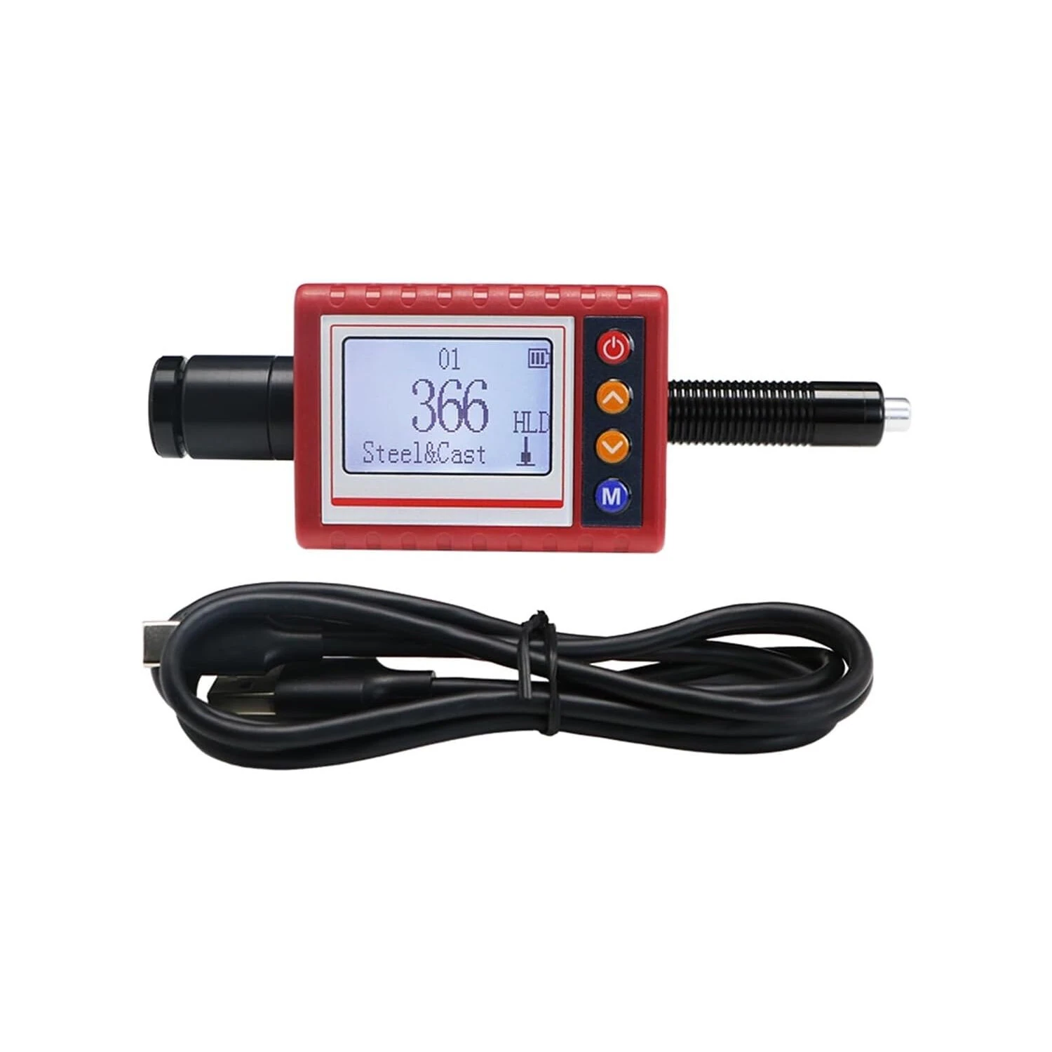 SHSIWI TH1101 Leeb Hardness Tester Pen HLD HRC HRB HRA HB1 HB2 HV HSD High Precision Rechargeable Portable Metal Hardness Measurement OLED Display USB Charging 360º Testing Directions Accurate Industrial — view 4