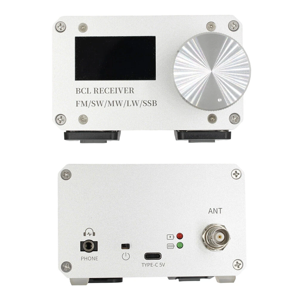 Si4732 Full Band Radio Receiver FM LW MW SW SSB Aluminum Alloy BCL High-Performance WiFi BNC Connector Digital Decoding Longwave Shortwave High Fidelity Sound Speaker — view 4