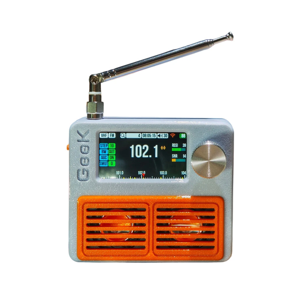 Si4732 Full Band Stereo Portable Radio Pro Version 1.9 Inch IPS Screen 2000mAh Battery Supports FM AM SW LW AIR SSB Network Radio Open Source Design