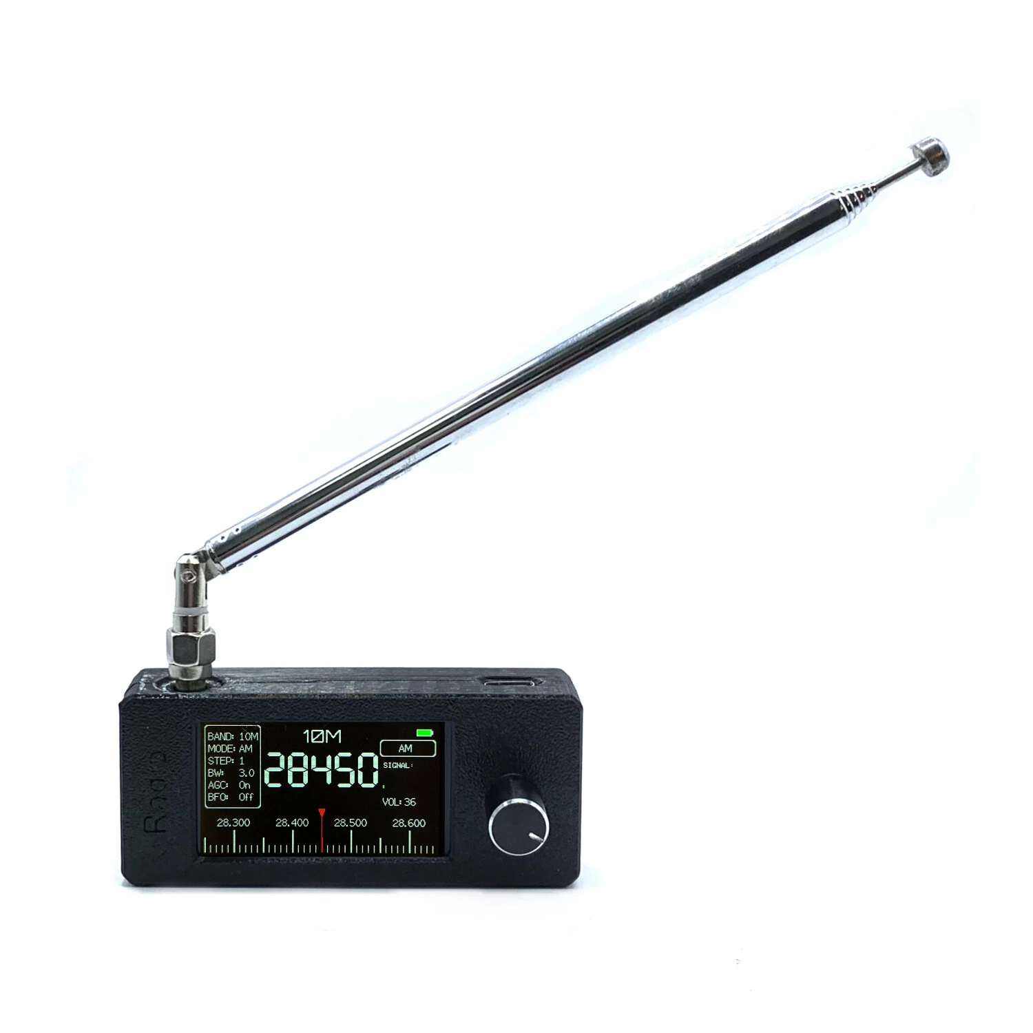 SI4732 Pocket Radio Receiver ESP32-S3 Control 1.9" IPS Display Full Band LSB USB AM FM 800mAh Battery — SI4732