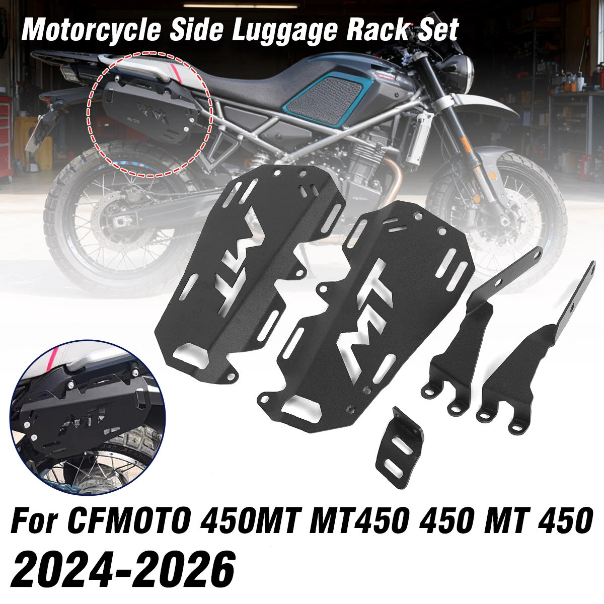 Side Luggage Rack Set FOR CFMOTO 450MT MT 450 MT 2025 2026 — view 2