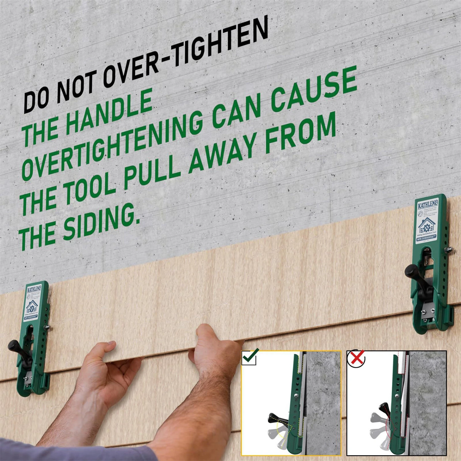 Siding Installation Tools Fiber Cement Siding Mounting Kit For 5/16-Inch Lap Siding Adjustable 4-8 Inch Reveals Polycarbonate Body 2 Pack — view 10