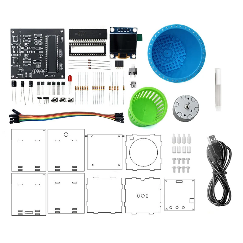 Simulation Intelligent Washing Machine Control Kit DC 5V Multifunction PCB Board Educational DIY Electronics Prototype — view 7