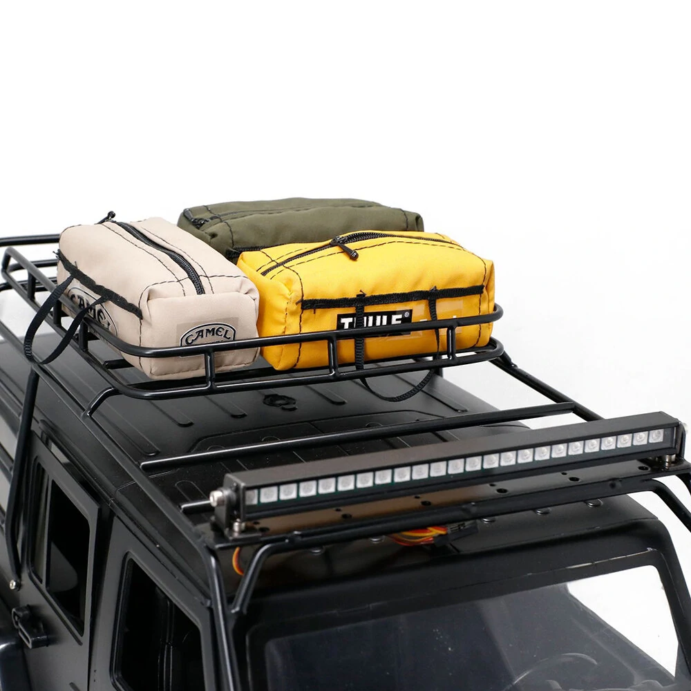 Simulation Roof Storage Luggage Bag Decoration Pouch for RC Crawler Car SCX10 TRX4 RC4WD D90 1/8 1/10 Vehicles Models Parts — view 11