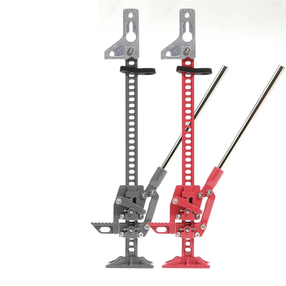 Simulation Slideable Metal Jack Lift Tool for 1/10 RC Rock Crawler Car Upgrade Parts Compatible with Traxxas TRX4 Axial SCX10 Vehicles Models Spare Parts