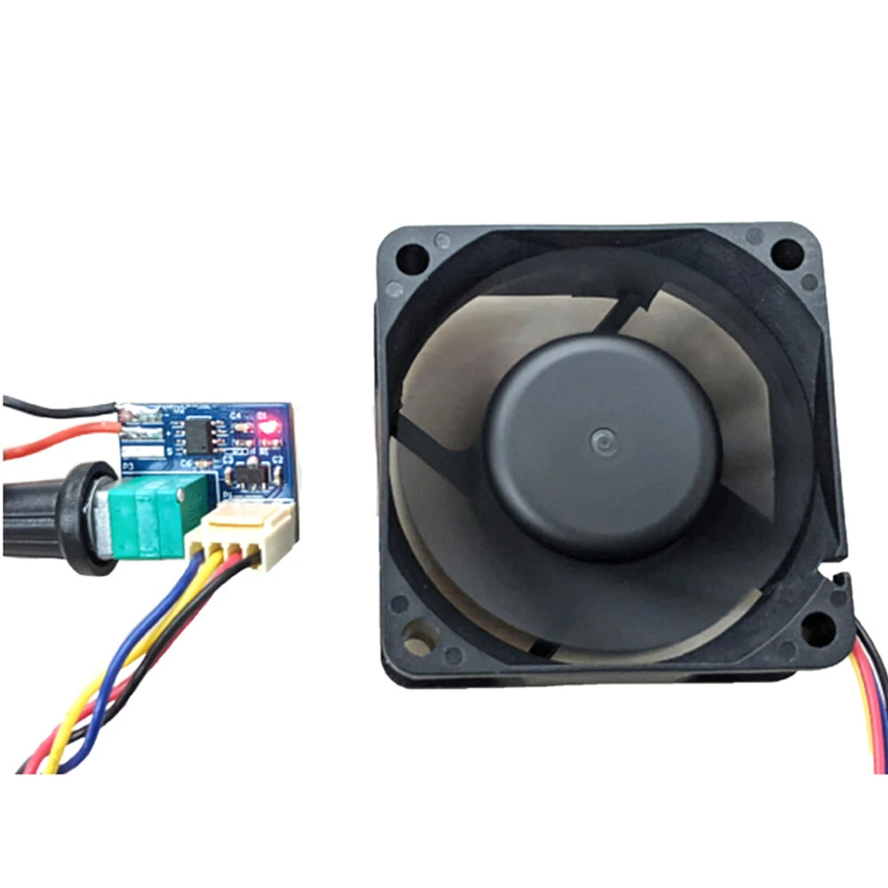 Single PWM Fan Speed Controller DC 12V Mute 4 Pin Computer Temperature Control Switch Cooler Fan — view 7