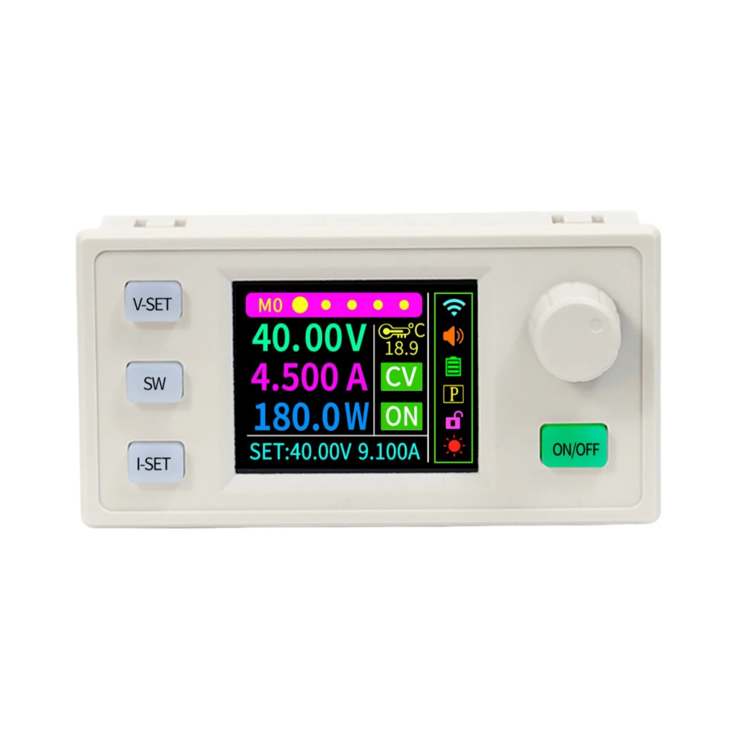 Sinilink XY-SK180S DC Buck-Boost Programmable Power Supply Module Constant Voltage Current 40V 180W Intelligent Solar Charging MPPT with 1.8 Inch Color LCD Display