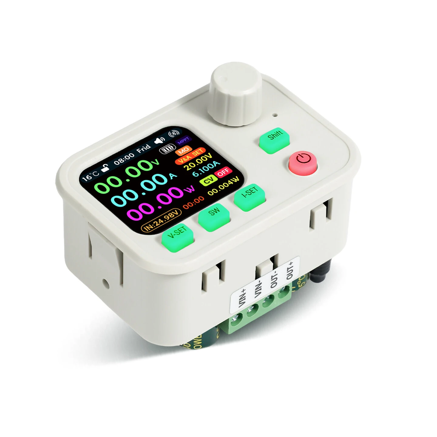 Sinilink XY-SK200W DC Buck-Boost Power Supply Module 6-36V Input 0-40V Output 0-9A 200W WiFi Bluetooth IPS LCD MPPT Daul System — view 4