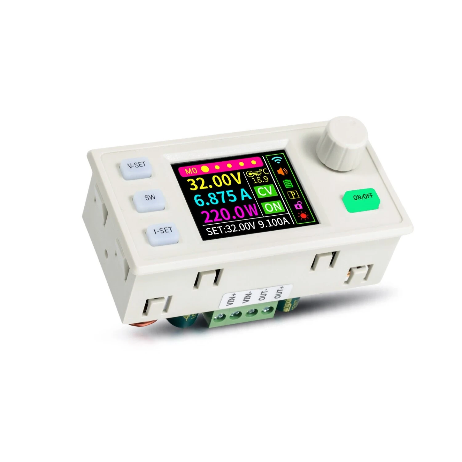 Sinilink XY-SK220S CNC DC Buck Boost Power Supply Module 9A 220W Constant Voltage Current MPPT Solar Charging High-Precision with 1.8 Inch LCD Display — view 6