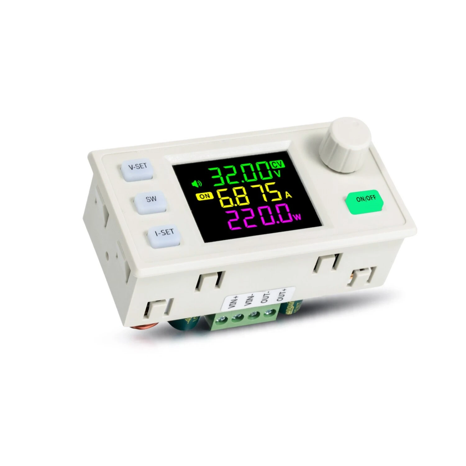 Sinilink XY-SK220X DC Buck Boost Power Supply Module 9A 220W MPPT Solar Charging CV/CC/CW Output with 1.8 Inch LCD Display — image 1