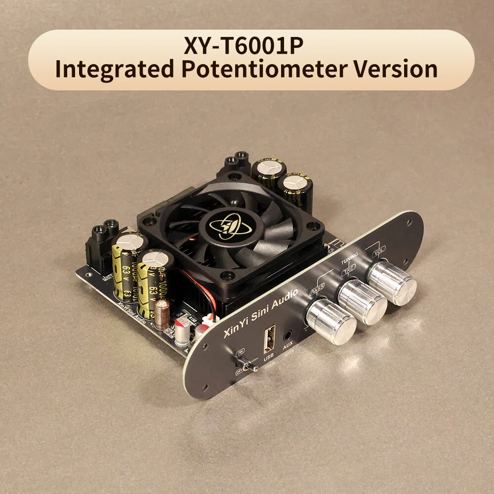 Sinilink XY-T6001P 600W Mono Audio Amplifier Board TPA3255 TWS Bluetooth AUX USB WAV FLAC MP3 Wireless Speaker Compatible — view 4
