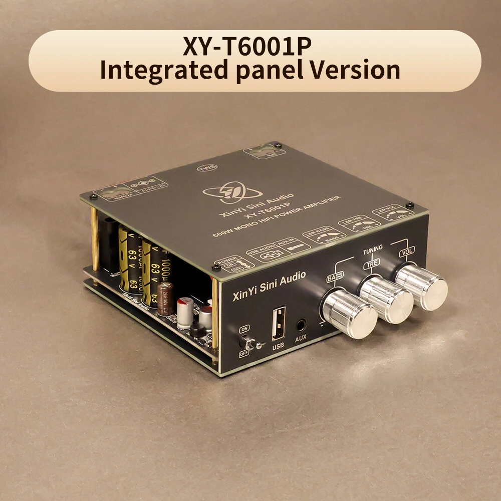Sinilink XY-T6001P 600W Mono Audio Amplifier Board TPA3255 TWS Bluetooth AUX USB WAV FLAC MP3 Wireless Speaker Compatible — view 5