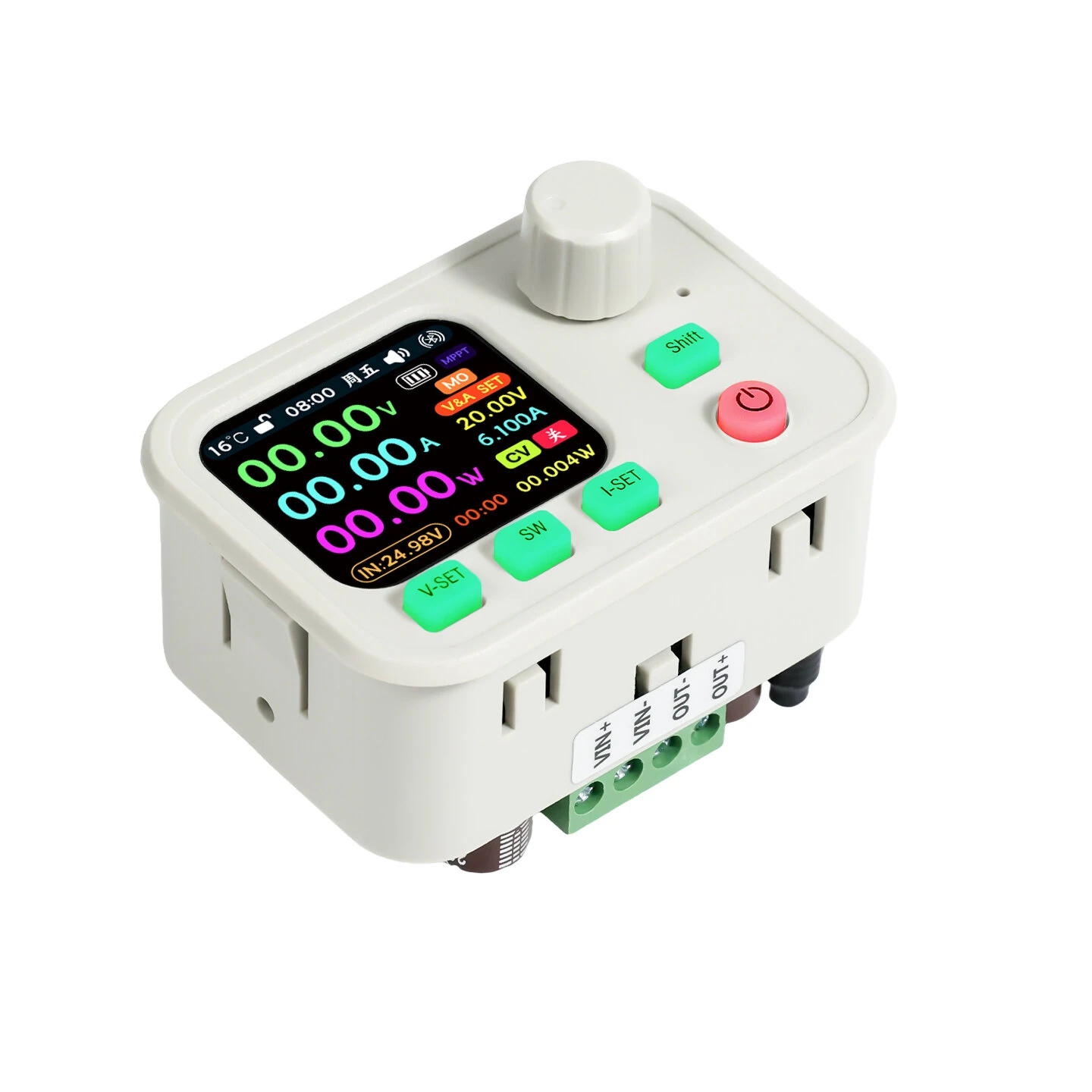 Sinilink XY6506W DC Buck Power Supply Module 12-72V Input 0-65V Output 0-6A 390W IPS LCD MPPT WiFi Bluetooth Adjustable Voltage Regulator — view 4