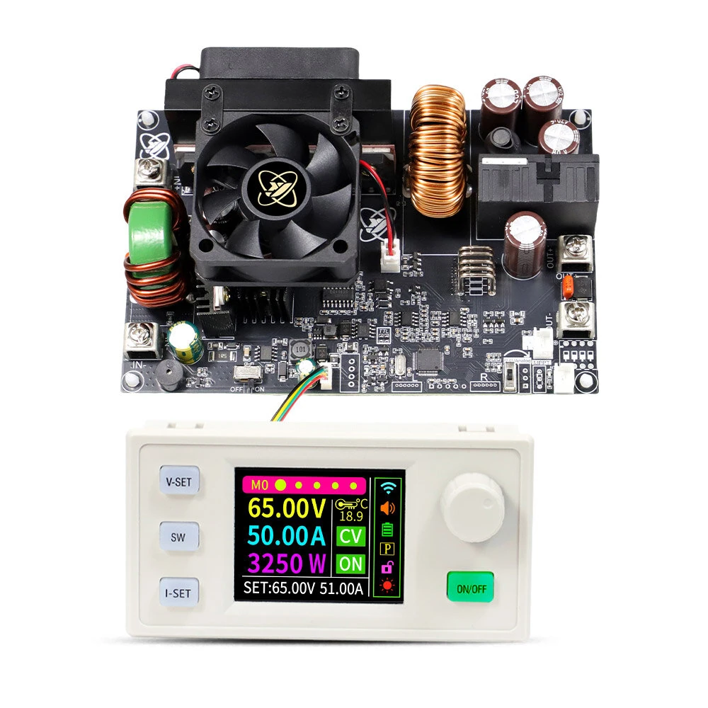Sinilink XY6550S CNC DC Power Supply Module 65V/50A/3250W Adjustable High Precision MPPT Solar Charging LCD Display — image 1