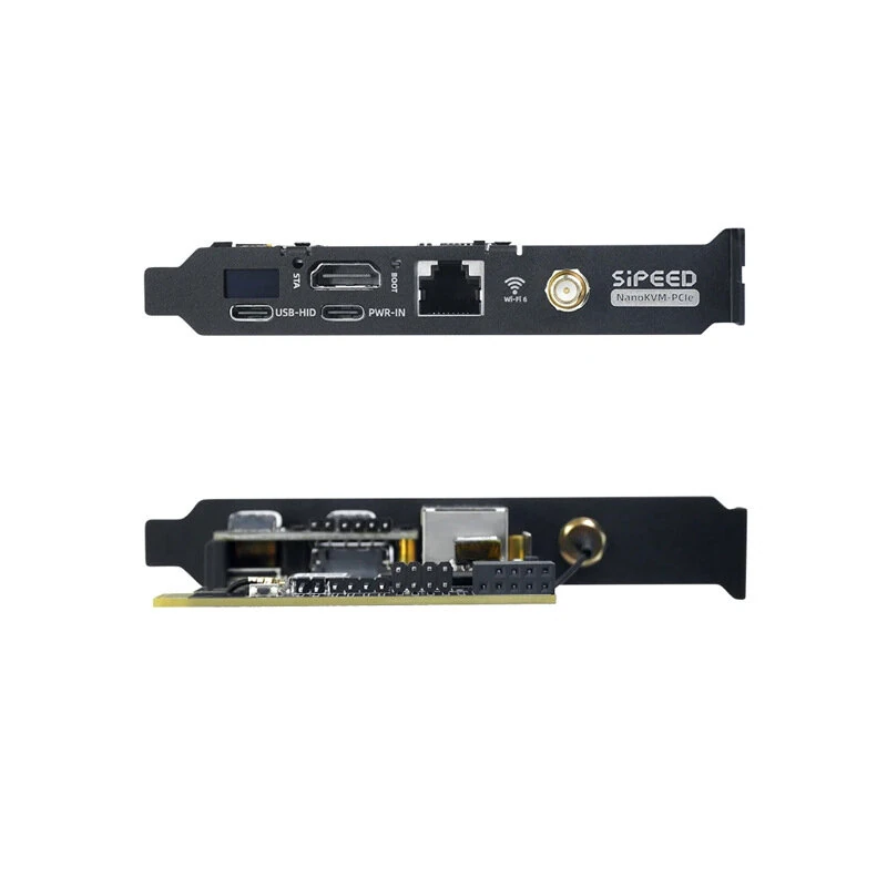 Sipeed NanoKVM PCIe SG2002 Remote Server Control 1080P 60fps RISC-V Core Silent Fanless Ethernet WiFi Module — view 2