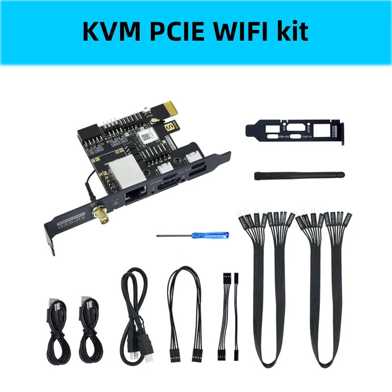 Sipeed NanoKVM PCIe SG2002 Remote Server Control 1080P 60fps RISC-V Core Silent Fanless Ethernet WiFi Module — view 6