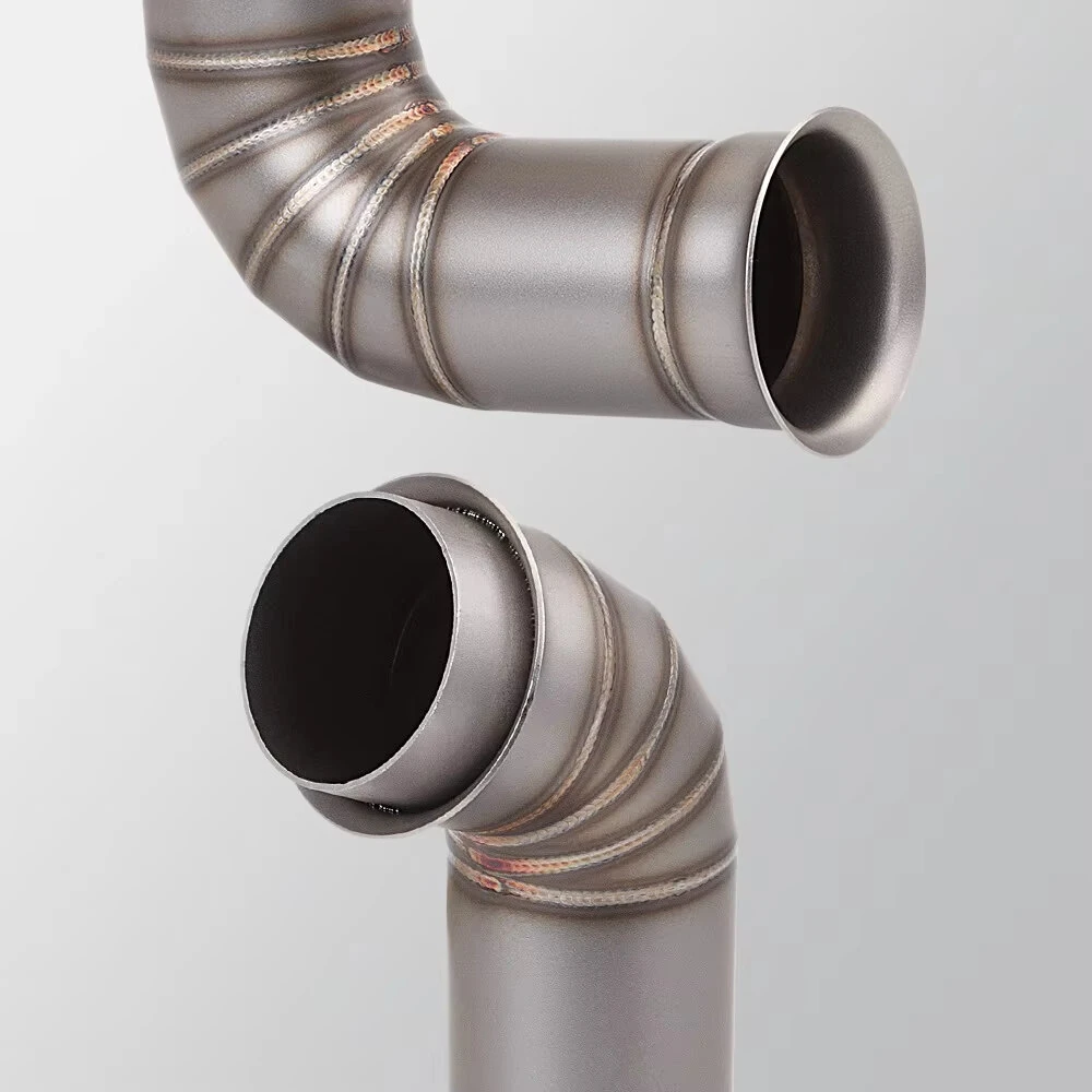 Slip On Motorcycle Exhaust Middle Link Pipe Stainless Steel Heat Resistant Finish Replacement For DUKE 790 2018-2022 — view 5