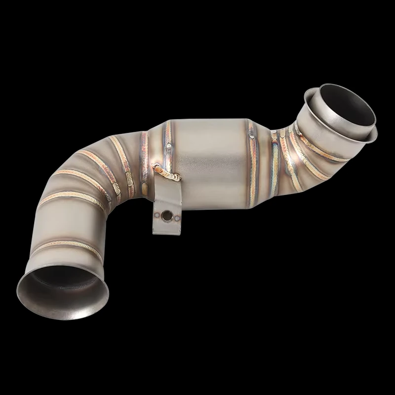 Slip On Motorcycle Exhaust Middle Link Pipe Stainless Steel Heat Resistant Finish Replacement For DUKE 790 2018-2022 — view 6