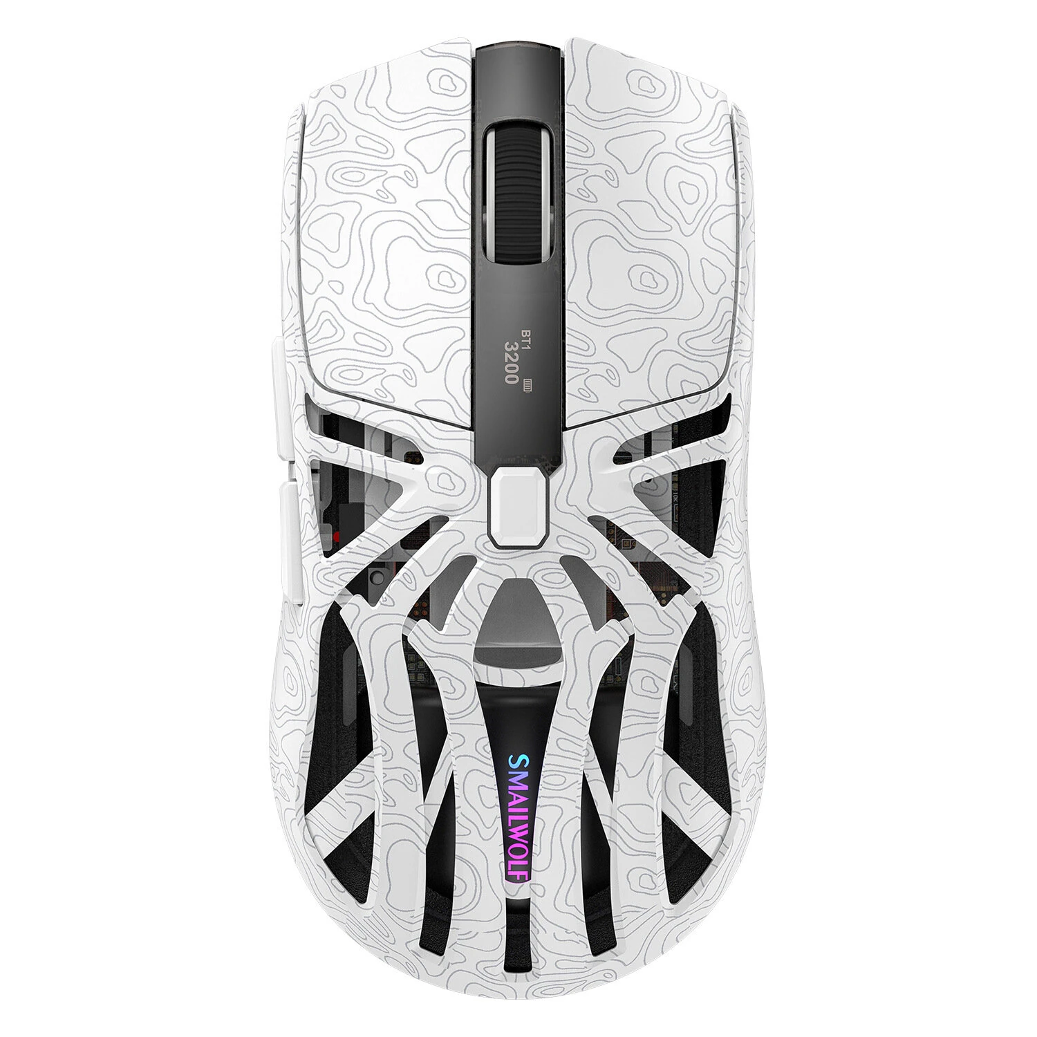 SMAILWOLF M8 Tri-mode Gaming Mouse with Charger Dock PAW3311 Sensor RGB 12000DPI 1KHz Return Rate 72g Lightweight Rechargeable Mouse — SMAILWOLF