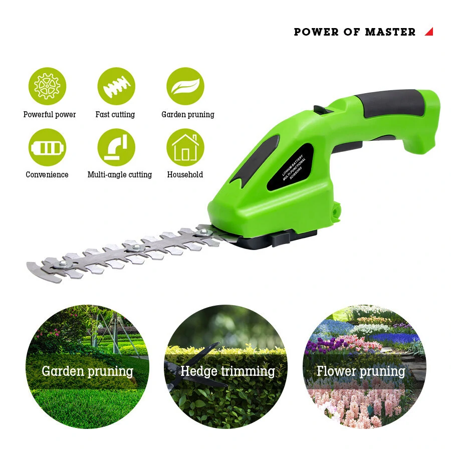 Small Convenient Electric Trimmer Pruning Shears Garden Lawn Hedge Rechargeable Cordless Fence Scissors Weeder Weeding Mower — image 1