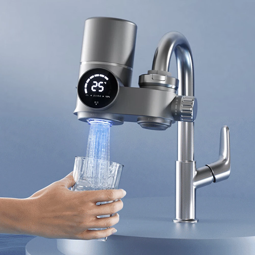 Smart Digital Display Temperature Control Faucet Water Purifier 304 Stainless Steel 8-Layer Filtration with Filter Element Suitable for Balcony Kitchen and Bathroom Multiple Scenes — view 9