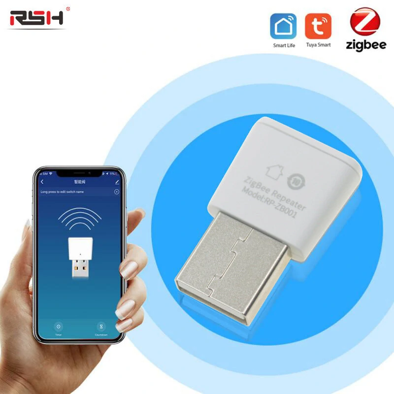 Smart Tuya Zigbe Signal Repeater ZB Extender for ZB Sensors Signal Booster — view 5