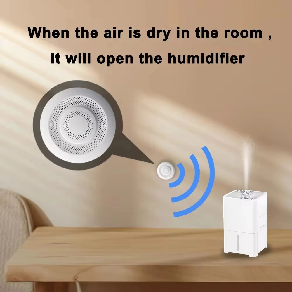 Smart Tuya Zigbe WIFI Airbox CO2 Formaldehyde VOC Detector Temperature Humidity Sensor App Control Smart Home Scene Linkage Work with Amazon Google Assistant — view 6