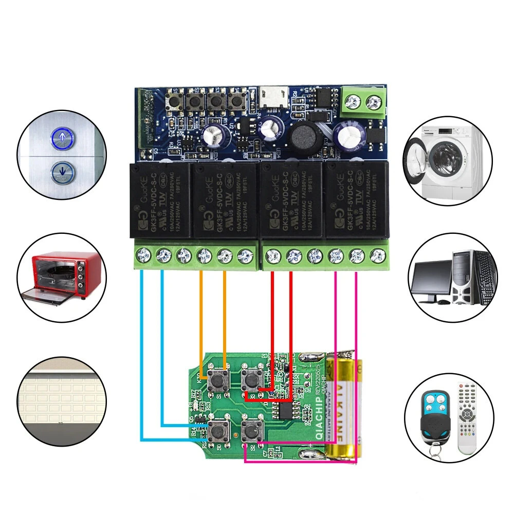 Smart Wifi Switch Relay Module eWeLink APP Remote Control DC5V DC12V Wireless Delay Self-Lock Smart Home Automation Relay — view 6