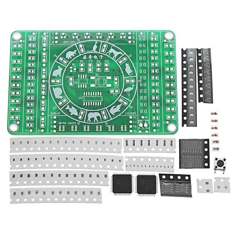 SMD Component Soldering Practice Board DIY Electronic Production Module Kit — view 11