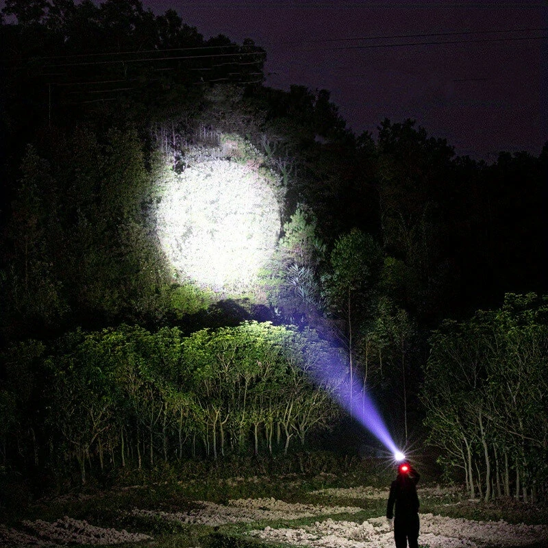 Smiling Shark Ultra Bright Motion Sensor USB Rechargeable LED Headlamp High Lumens for Outdoor Activities Emergencies Head lamp Headlight — view 6