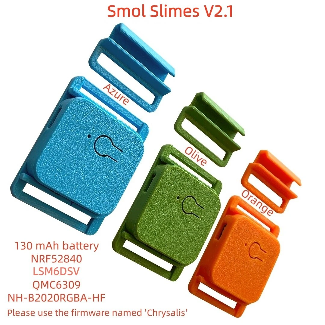 Smol Slimes V2.1-Q Tracker (SlimeVR Compatible) LSM6DSV IMU and QMC6309 Magnetometer Integration for 360° Full-Body VR Tracking — view 6