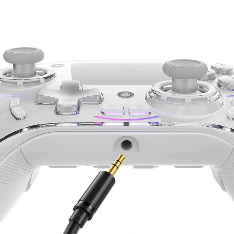 SN-2403 Tri-mode Wireless Gaming Controller with 2 Inch HD Screen Hall Joysticks and Hall Triggers RGB Lighting for PC Switch iOS Android 4 Programmable Back Buttons Six-axis Sensory — view 6