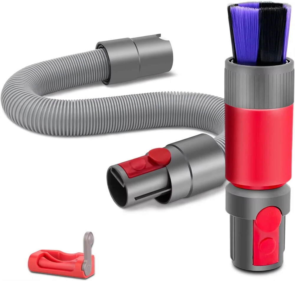 Soft Dusting Brush and Extension Hose for DysonV7 V8 V10 V11 V15 ABS Plastic 63 Inch Vacuum Cleaner Attachment High-Quality Flexible Stretchable Maintenance — view 8