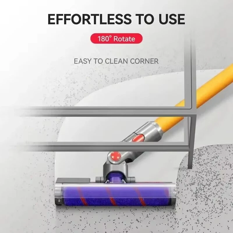 Soft Roller Brush Head forDyson V7 V8 V10 V11 Vacuum Cleaners with Green Lasering Lights High-Density Velvet Attachment — view 4