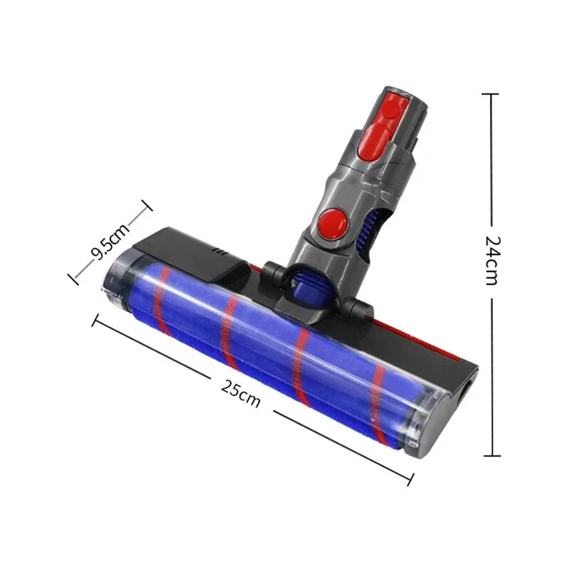 Soft Roller Brush Head forDyson V7 V8 V10 V11 Vacuum Cleaners with Green Lasering Lights High-Density Velvet Attachment — view 7