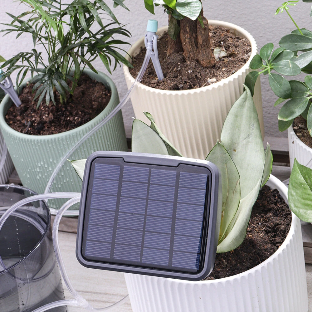 Solar Automatic Flower Watering Device Intelligent Flower Sprinkler Timing Watering Device Potted Plant Drip Irrigation System Drip Self-watering Equipment — view 4