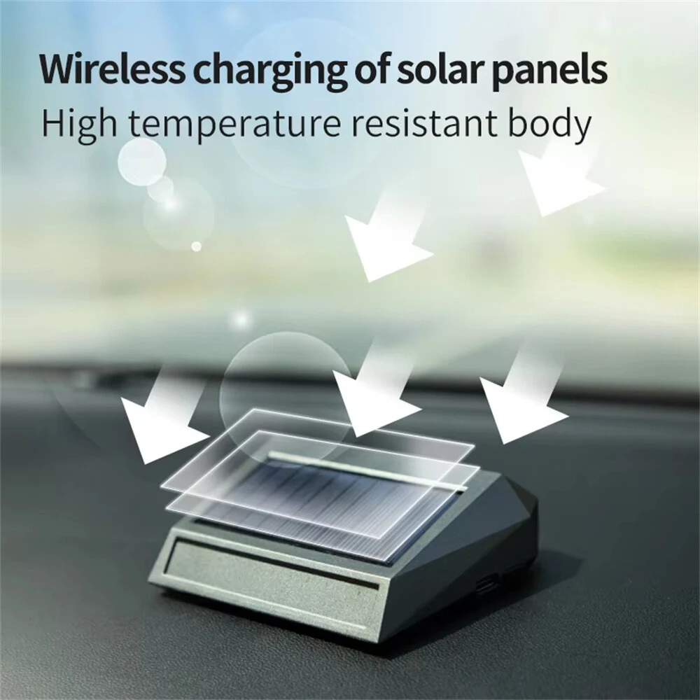 Solar Car Air Purifier Usb Oxygen Cleaner Negative Ion Hepa Filter Pm2.5 Smoke Remover Interior Air Fresh Car Accessories — view 4