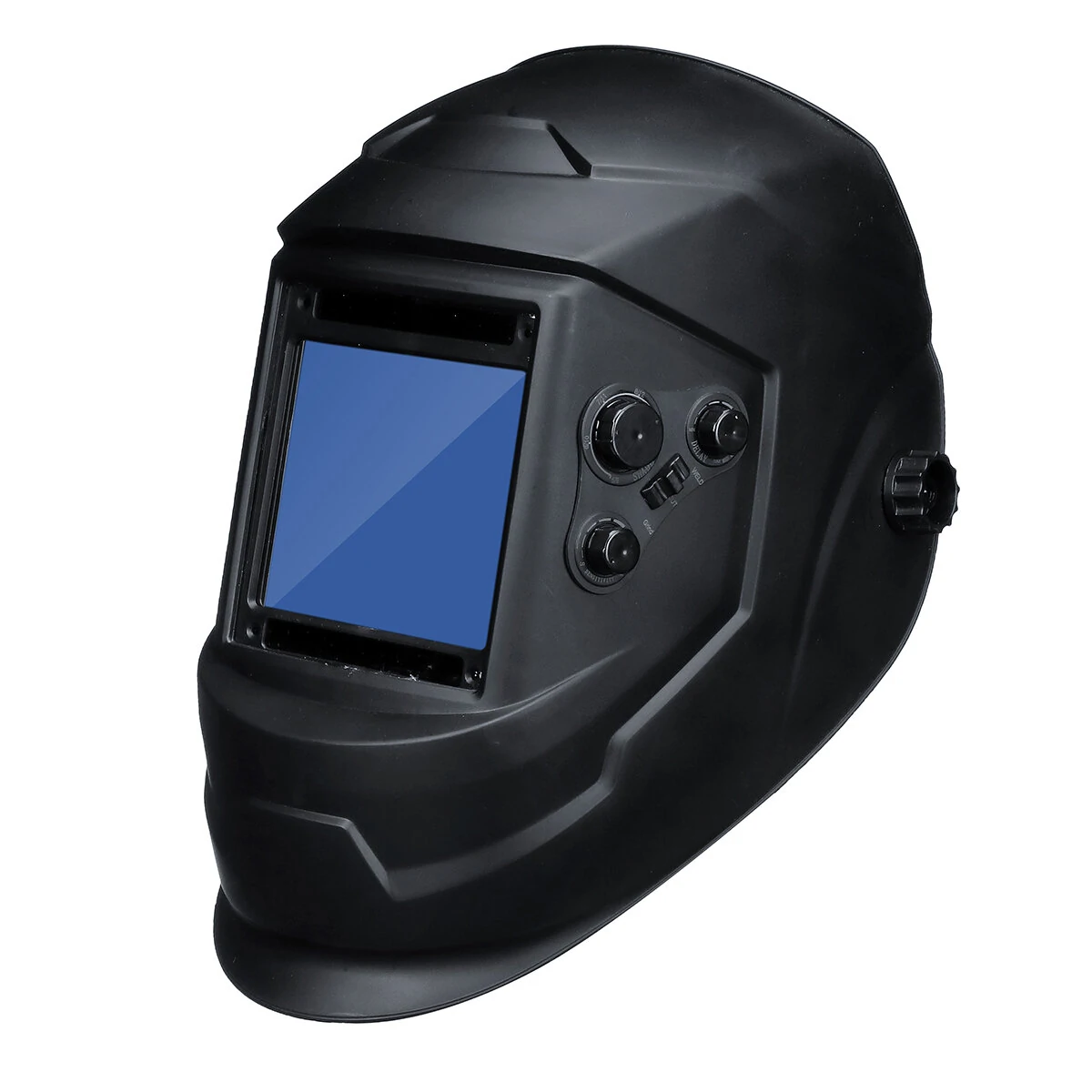 Solar Energy Automatic Dimming Welding Mask Auto Darkening Welding Helmet Big View Area 4 Sensors External Adjustment Arc Tig Mig DIN5-DIN13 — view 2