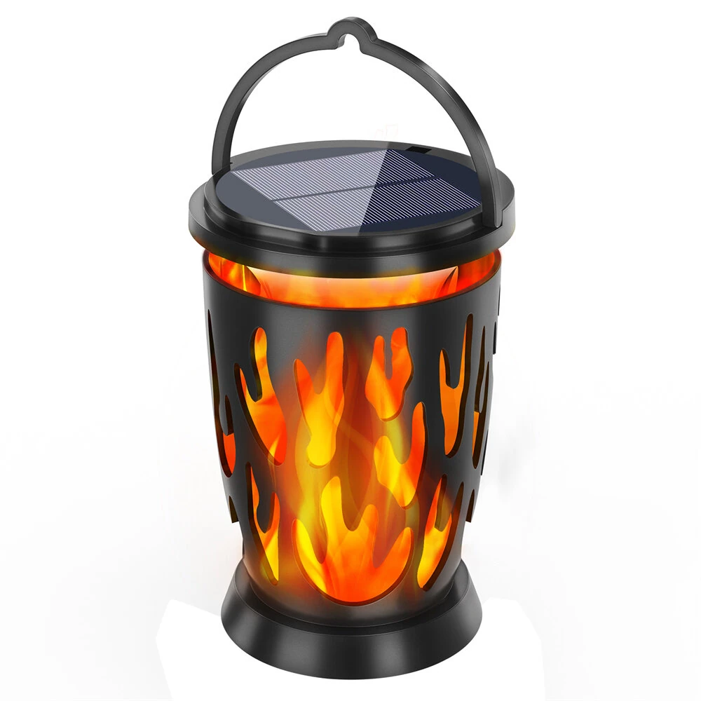Solar Lantern Flickering Flame Outdoor Lantern Lights Ambient Lighting Waterproof Outside Lights for Garden Decor Pathway Yard — Pricio